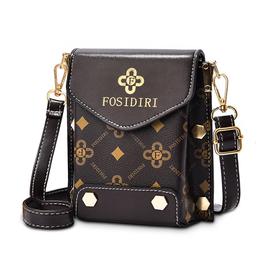 GUSTAVE Black Women Stylish PU Leather Small Cross Body Phone Bag with Mobile Cell Phone Pouch,Purse Wallet Sling Bag with Detachable Strap for Daily Essentials GUSTAVE Black Women Stylish PU Leather Small Cross Body Phone Bag with Mobile Cell Phone Pouch,Purse Wallet Sling Bag with Detachable Strap for Daily Essentials